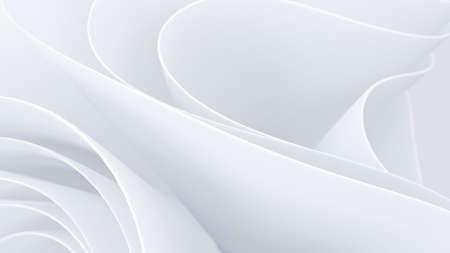 Creative shapes conceptual background. Abstract light color wallpaper. 3d-rendering