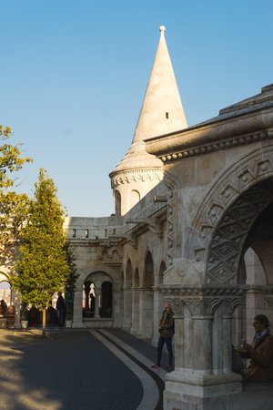 Budapest, Hungary, Europe, October 27, 2021: City landscape at the Fishermans Bastion.のeditorial素材