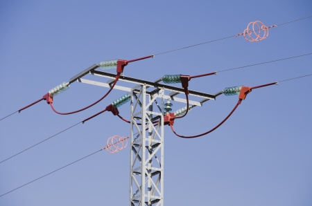 Insulators placed in electrical cables to avoid the electrocution of the birds