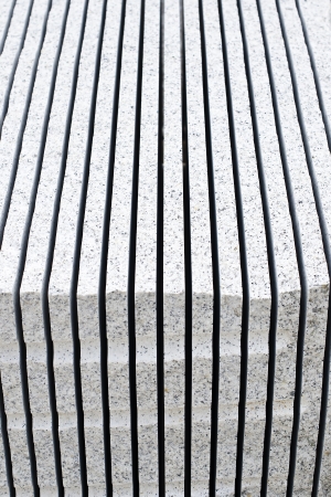 granite block sawing in a factory of a quarryの写真素材