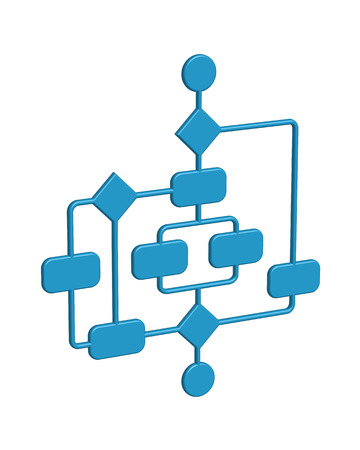 Complex Business process isolatedの写真素材