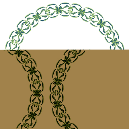 Vector Colorful Decorative Frame. A hand-drawn image for insertion into a document, a website, a presentation, etc.のイラスト素材