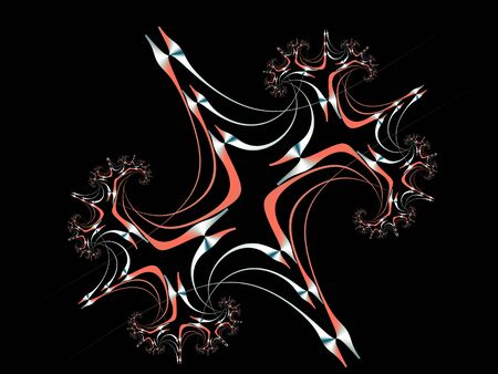 Abstract fractal Elegant Drawingの写真素材