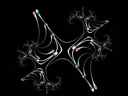 Abstract fractal Elegant Drawingの写真素材