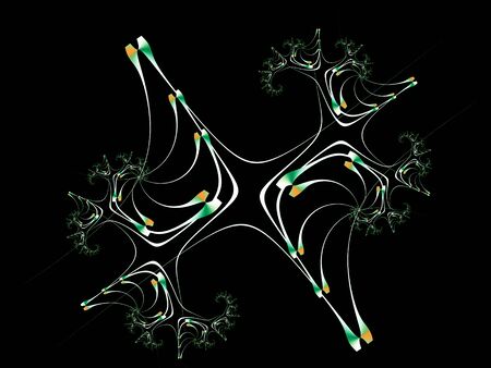 Abstract fractal Elegant Drawingの写真素材