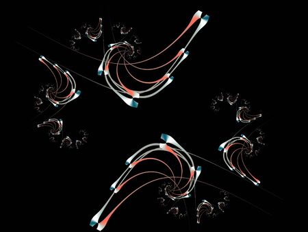 Abstract fractal Elegant Drawingの写真素材