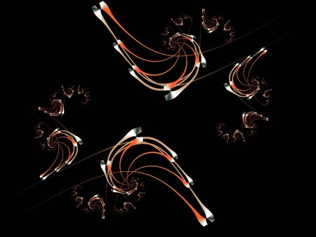 Abstract fractal Elegant Drawingの写真素材