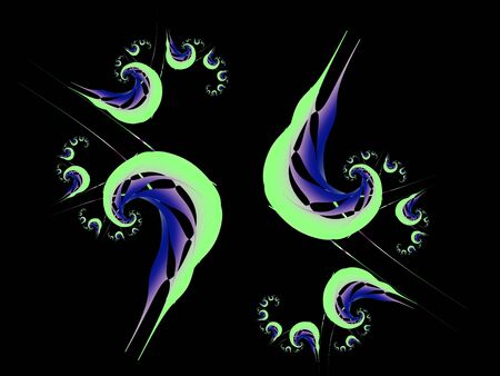 Abstract fractal Elegant Drawingの写真素材