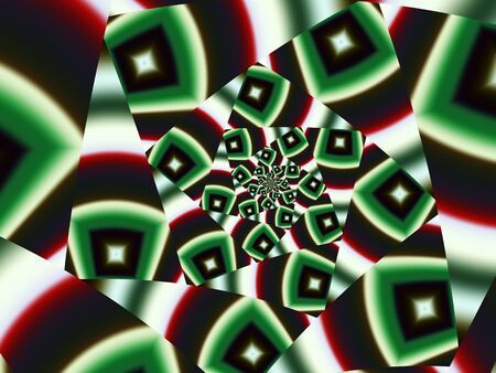 Abstract fractal Kaleidoscope of Trianglesの写真素材