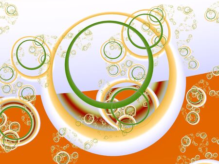 Abstract fractal Soap Ringsの写真素材