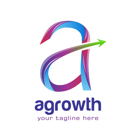 letter a logo designのイラスト素材