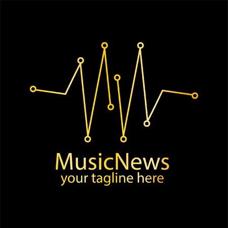 Music connection logo designのイラスト素材