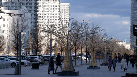 Tbilisi city center. Tbilisi is the capital and largest city of Georgia.のeditorial素材