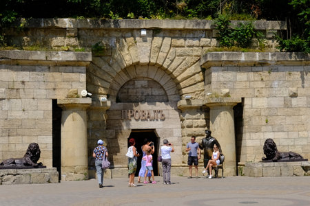 Ile de France, the picturesque city of Les Mureauxのeditorial素材