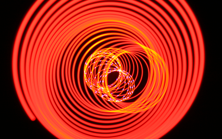 Red light circle illustrationの写真素材