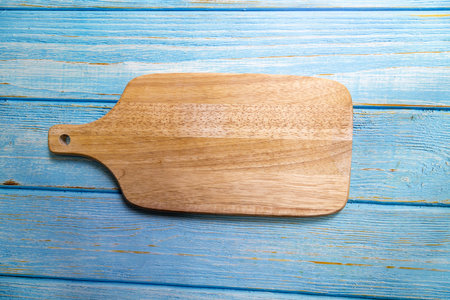 Serving board on the table, top view, top view.の写真素材