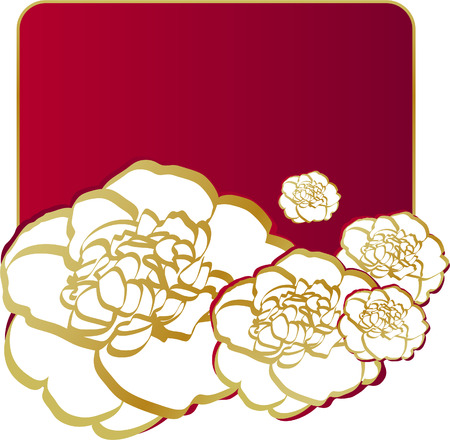 card for congratulation with flowersのイラスト素材