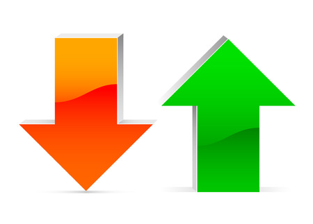 up and down arrowのイラスト素材