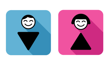 WC Sign  symbol of man and woman のイラスト素材