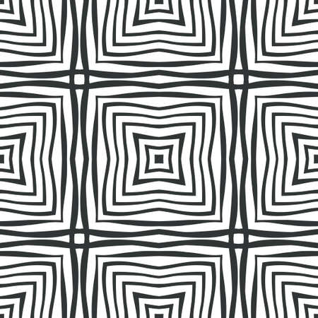 Vector seamless pattern texture, two-color black-white geometric abstraction for background design, paper, wallpaper, surface, textile.のイラスト素材