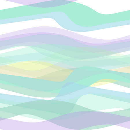 Vector seamless abstract pattern of interlacing wavy lines