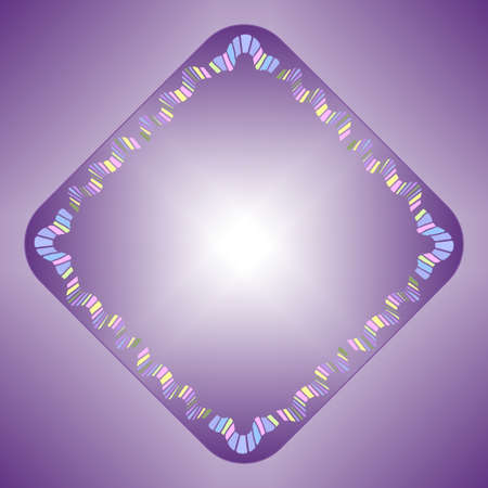 Vector square frame in pastel purple colors for designのイラスト素材