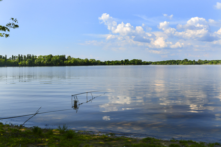 the river on a sunny dayの写真素材
