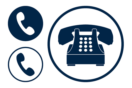 Phone icons Vector illustration isolated on white background.のイラスト素材