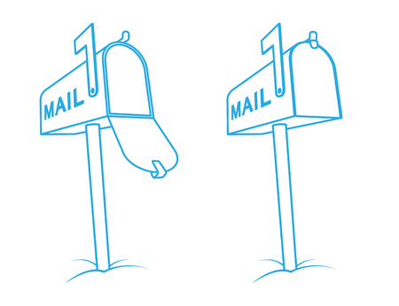 Mailbox outlineのイラスト素材