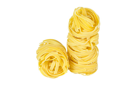 Italian pasta isolated on white backgroundの写真素材