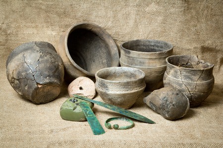 Housewares of a  bronze centuryの写真素材