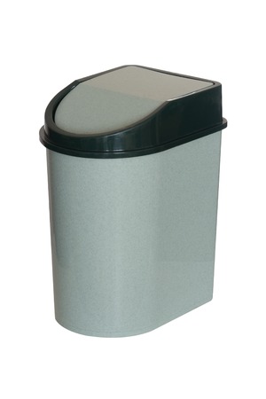 Plastic bucket isolated on white backgroundの写真素材