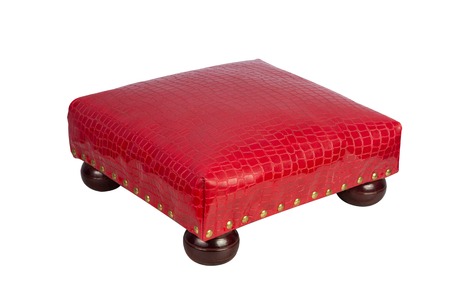 Red feet rack isolated on white backgroundの写真素材