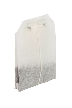 The tea bag isolated on white backgroundの写真素材