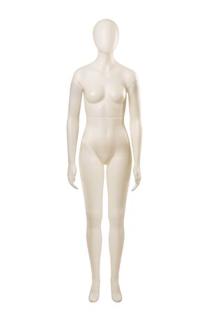 Female mannequin dummy isolated on white backgroundの写真素材