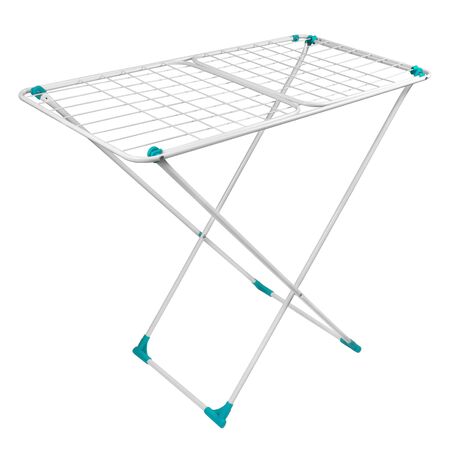 Clothes dryer isolated on white backgroundの写真素材