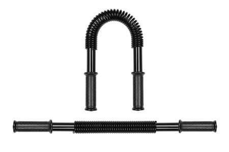 Black sports expander isolated on white backgroundの写真素材