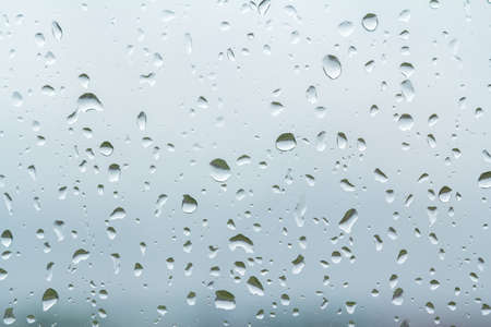 Raindrops on glassの写真素材