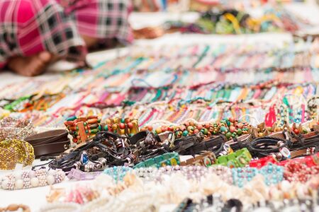 Paraguayan Indian handicrafts for sale through the streets of downtown AsunciÃ³n