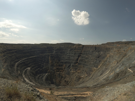 Opencast mining quarry. Timelapseの写真素材