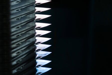 Steel sheets deposited in stacks in packs at the warehouse of metal products. Weathered metals sheet for construction. Metal corrosionの写真素材