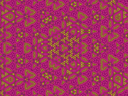 Seamless pattern with abstract ornament. Endless texture can be used for printing onto fabric and paper or scrap booking.の写真素材