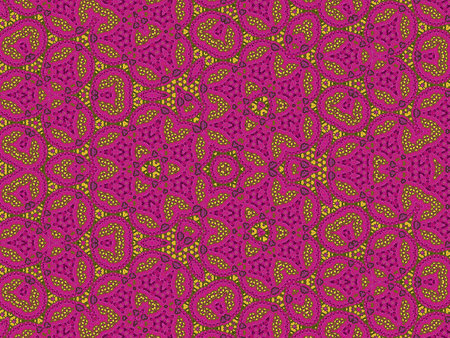 Seamless pattern with decorative floral ornament. Vector Illustration.の写真素材