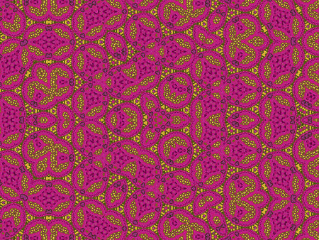 Abstract colorful geometric seamless pattern symmetric kaleidoscope fashion, design.の写真素材