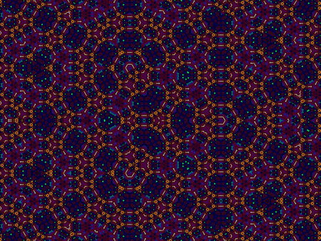 Abstract colorful geometric seamless pattern symmetric kaleidoscope fashion, designの写真素材