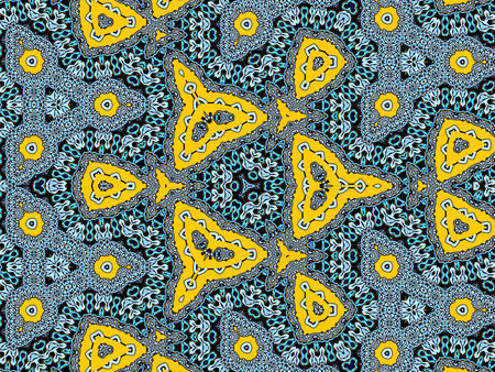 Seamless pattern with mandala. Vintage decorative elements. Hand drawn background. Islam, Arabic, Indian, ottoman motifs.の写真素材