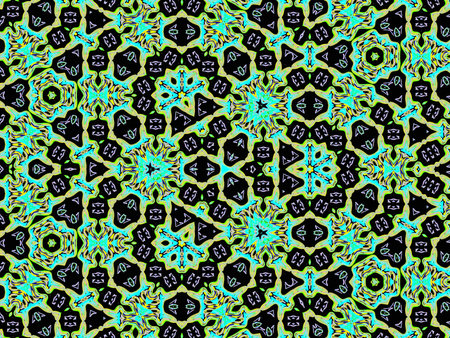Abstract kaleidoscope background. Beautiful multicolor kaleidoscope texture. Unique kaleidoscope design.の写真素材