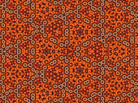 Seamless Repeatable Abstract Geometric Pattern. Colorful Ethnic Ornamentの写真素材