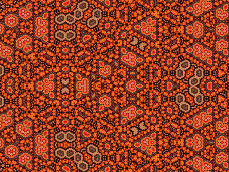 Seamless pattern of Indian ornament. Boho style background.の写真素材