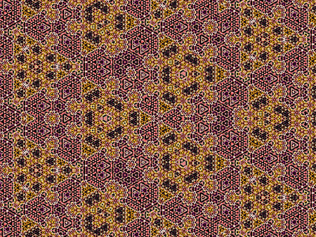 Abstract colorful geometric seamless pattern symmetric kaleidoscope fashion, designの写真素材